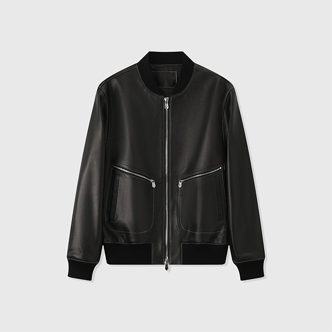 hermes lambskin bomber jacket